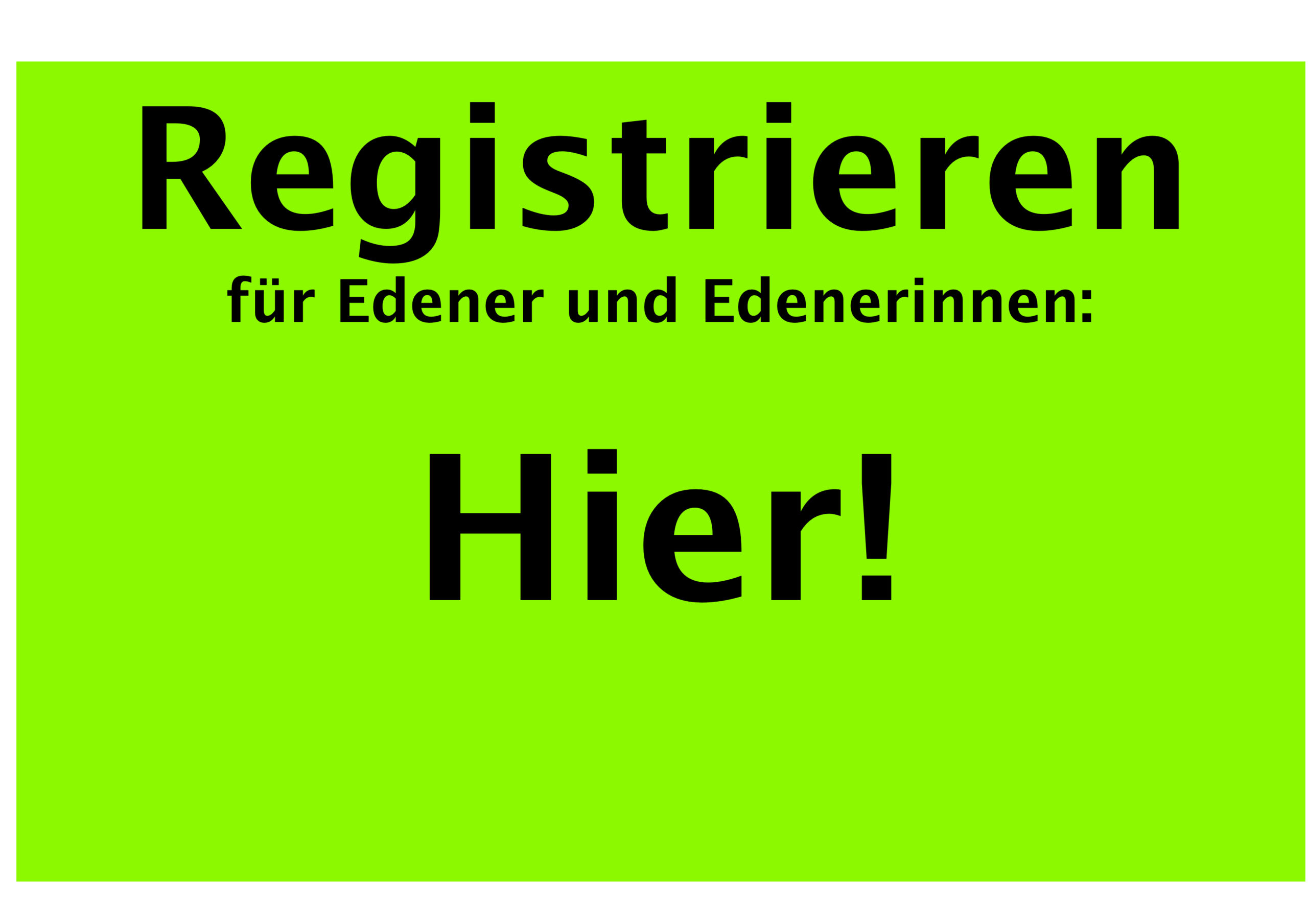 Hier Registrieren oder anmelden!