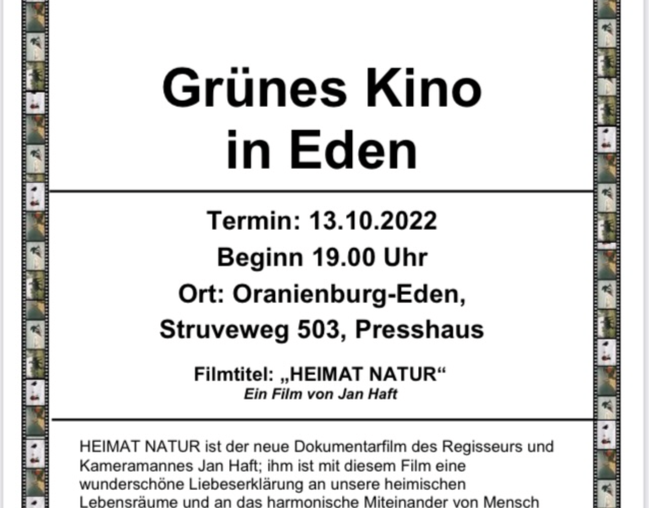 Grünes Kino