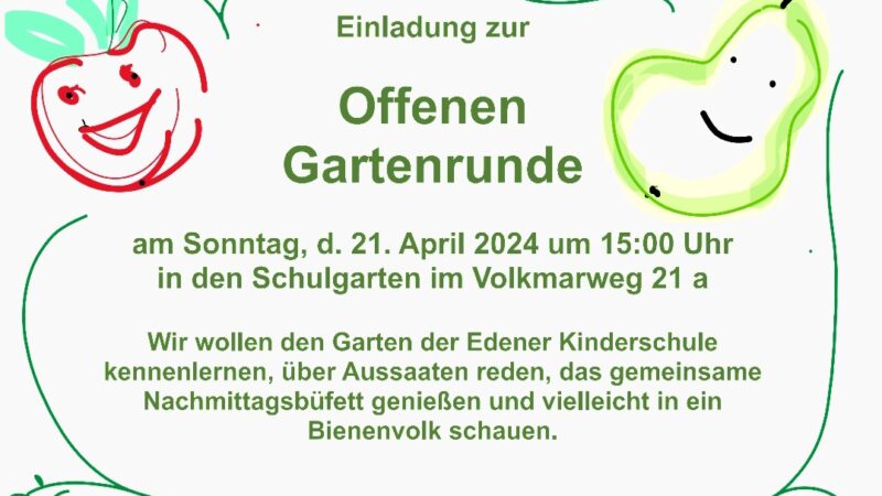 Einladung zur Offenen Gartenrunde