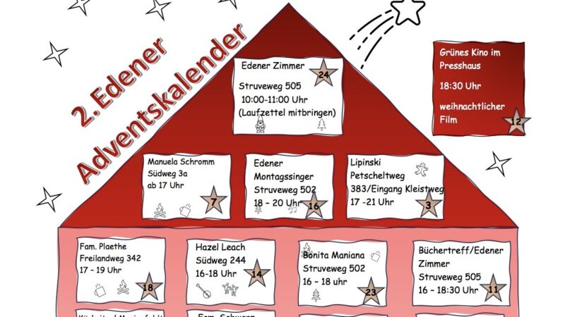 Edener Adventskalender zum Ausdrucken