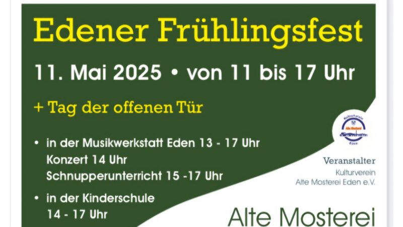 Einladung zum Edener Frühlingsfest
