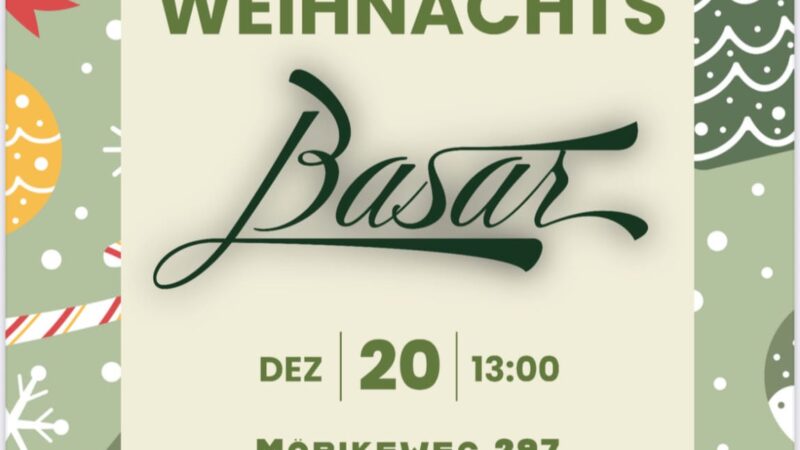 Weihnachtsbasar – Erlös und Dank an alle