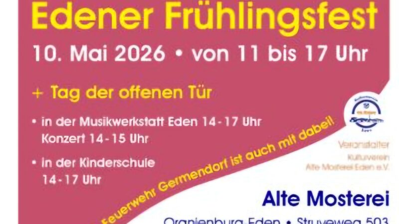 Frühlingsfest am 10. Mai